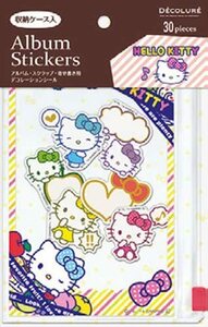 * free shipping * case attaching album sticker seal Kitty * comment . possible to write *DECOLURE( deco Roo re)na hippopotamus cocos nucifera ATS-S101-1