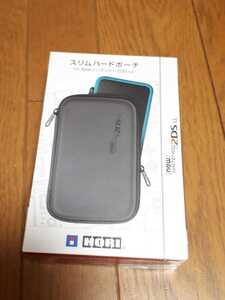 ◆送料無料◆2DS LL対応 スリムハードポーチ for Newニンテンドー ブラック×ブラック 2DS-104