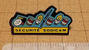 352　SECURITE SODICAM　　レトロ　アンティークコレクション　ピンズ　ピンバッチ