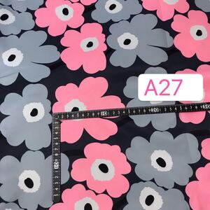 A27花柄生地 撥水加工 厚手布生地 ハギレ ハンドメイド