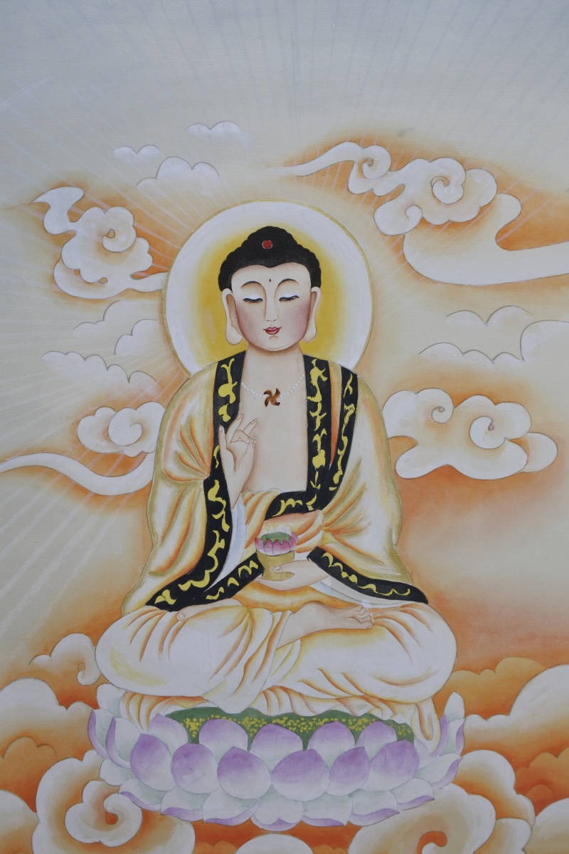 Colección: Pintura budista pintada a mano ☆ Bodhisattva Pintura budista súper popular Solo pintura Artículo de almacenamiento sin usar Se pueden enviar juntos La tarifa de envío es 1, 500 yenes, Obra de arte, Cuadro, Pintura en tinta