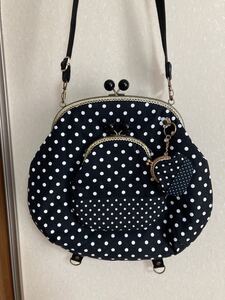 がま口バッグ ハンドメイド