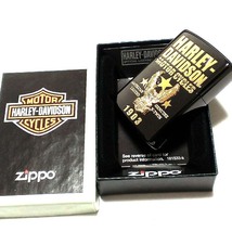 ZIPPO ライター ハーレーダビッドソン ジッポ イオンブラック＆ゴールド イーグルメタル 国内限定モデル 黒金 かっこいい 鷲 おしゃれ_画像5