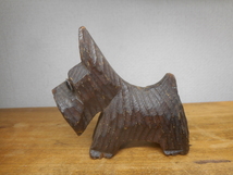 昭和レトロ　木彫り　犬　テリア　いぬ　ビンテージ_画像2