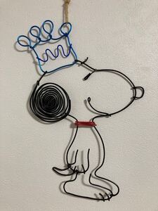 SNOOPY スヌーピー ガーランド ハンドメイド PEANUTS 壁掛け ワイヤークラフト ワイヤーアート 壁飾り インテリア