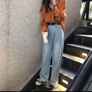 ワイドデニム パンツ