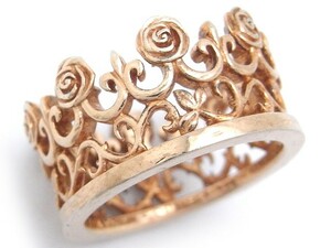 [. talent head office ]Justin Davis Justin Davis flower ob romance SRJ732 ring * ring silver 925 9 number Gold DH40074