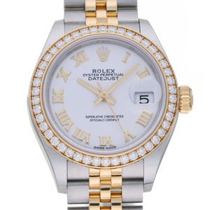 ［銀座店］ROLEX ロレックス デイトジャスト 28 ベゼル ダイヤモンド ランダム番 279383RBR 腕時計 ステンレススチール DH65375