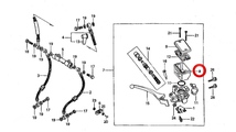 在庫あり 即納 CB750F RC04 フロントブレーキ マスターシリンダー オイルカップ ホンダ純正 CB750FB/FBB/FC/F2C【G】_画像3