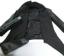 リックオウエンス Rick Owens：変形 ラムレザー ジャケット（革 レザー Rick Owens Ladies' leather jacket MADE IN ITARY _画像3