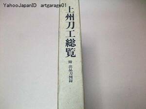 上州刀工総覧・附出品刀図録/非売品/本間順治・序/佐藤寒山