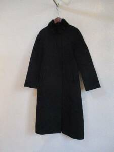 KT( five fox company ) black long coat (USED)102916)