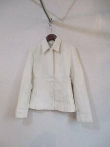 efde white wool jacket coat ( Anne gola.(USED)103016)