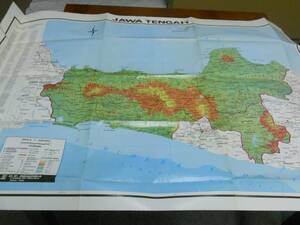  Indonesia map [ middle Java JAWA TENGAH] 1:500,000sma Ran 