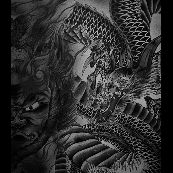 काली ज्वाला अचल ड्रैगन की बौद्ध पेंटिंग, चित्रकारी, जापानी चित्रकला, व्यक्ति, बोधिसत्त्व