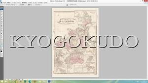 ★明治２８年(1895)★大日本管轄分地図　福岡県管内全図★スキャニング画像データ★古地図ＣＤ★京極堂オリジナル★送料無料★