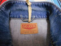 １９８０年代初頭製 BIG JOHN ビッグジョン インディゴ ジージャン デニムジャケット ビンテージ昭和レトロVINTAGE INDIGO HIPPIE ANTIQUES_画像9