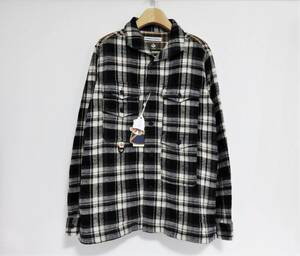  free shipping BAMBOO SHOOTS × MOUNTAIN RESEARCH heavy flannel W hunting pocket shirt M mountain li search bamboo Shute 