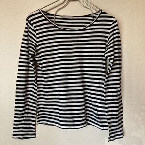 pure frapper ボーダーカットソー Mボーダー 長袖Tシャツ ボーダーカットソー