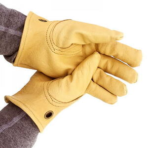  leather glove ( fire - box )( leather gloves )( Solo camp )(. fire )( outdoor glove )