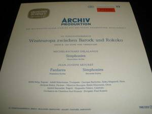 ムーレ ファンファーレ交響曲 ドラランド 王宮のためのサンフォニー ポール クエンツ ステレオ アルヒーフ オリジナル 紙 美品 Archiv