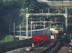 鉄道写真、645ネガデータ、112295740012、寝台特急あさかぜ、EF66-42、JR東海道本線、根府川～早川、1998.07.09、（4591×3362）