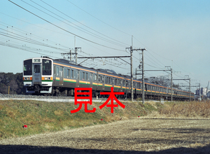 鉄道写真、645ネガデータ、142878300006、211系（A61編成）、JR東北本線、蓮田～東大宮、2005.02.03、（4218×3089）