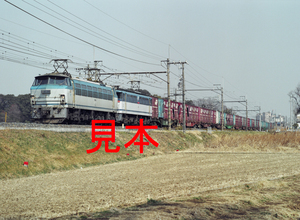 鉄道写真、645ネガデータ、143078300010、EF66-2＋EF65＋貨物、JR東北本線、蓮田～東大宮、2005.03.03、（4564×3342）