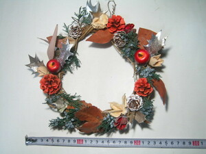  rare * lease natural material pine .... entranceway lease door lease Christmas wreath ornament Xmas decoration decoration diameter approximately 24cm*