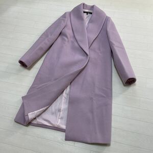 INDIVI V.A.I Indivi bai shawl color form coat Chesterfield coat wool wool 100% made in Japan size 40
