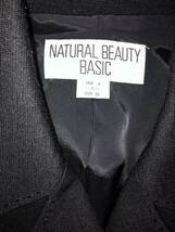 ナチュラルビューティーベーシック Sサイズ NATURAL BEAUTY BASIC 黒 ジャケット_画像3