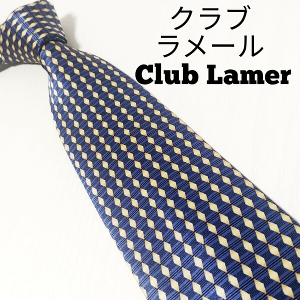 クラブ ラメール Club Lamer ネクタイ シルク チェック柄　