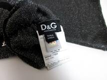 D＆G ドルチェ&ガッバーナ マフラー グレー ラメ yg327_画像4