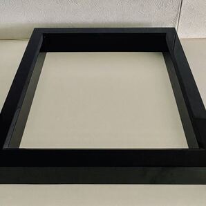 美品 送料込 塗師 中谷秀斎造 真黒塗 木製 炉縁 茶道具 共箱 無傷