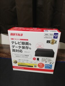 新品未開封。BUFFALO 外付けハードディスク HD-EDS4.0U3-BA
