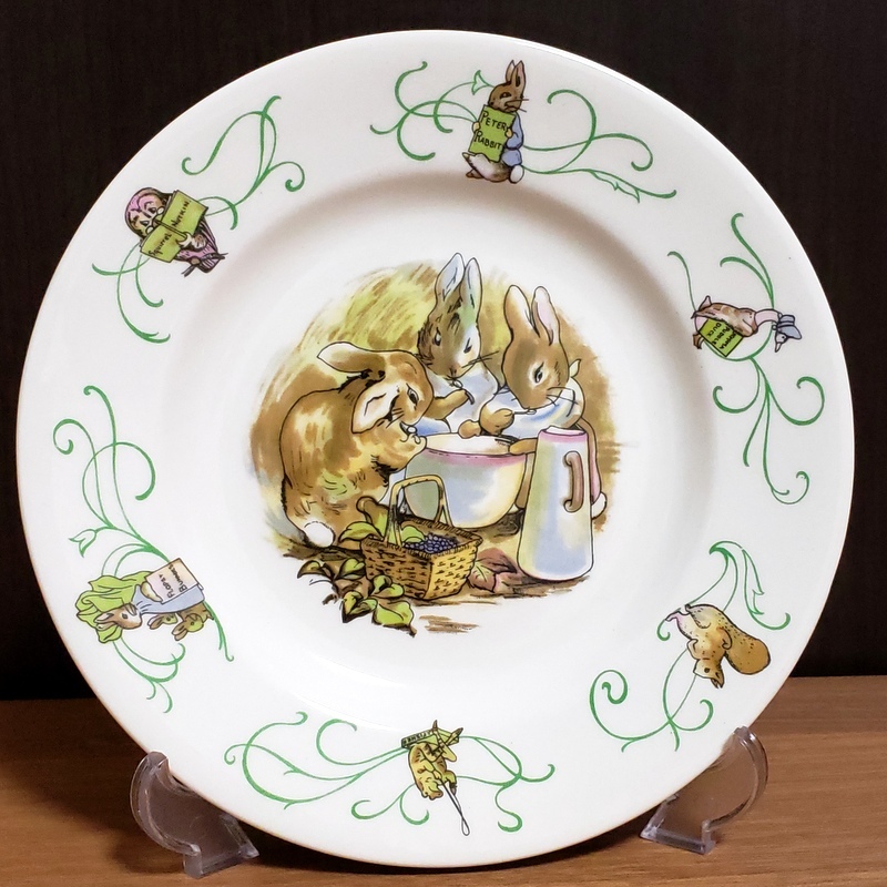 レア☆WEDGWOODピーターラビット☆グリーンライン☆ラインなし3点