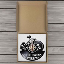 ◆1円スタート◆ レトロ アメリカン バイク 壁掛け時計 クロック ウォッチ インテリア アート 輸入雑貨 AT8085_画像2