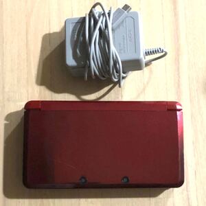ニンテンドー3DS フレアレッド 本体 充電器付き