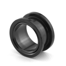 フレッシュ トンネル ブラック5/8インチ(16mm) BLACK アイレット サージカルステンレス カラーコーティング ボディピアス ロブ 16ミリ┃_画像2