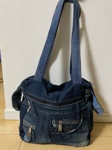 リメイクデニム ショルダーバッグ トートバッグ ハンドメイド