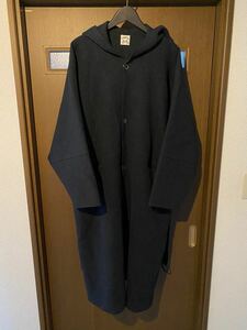 SUNSEA サンシー　19AW jedi melton coat ジェダイ　メルトン　コート　アッシュ　ブラック　2 M