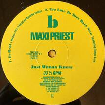 90'レゲエ / Just Wanna Know / MAXIPRIST_画像3