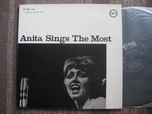 ☆Anita O'Day ＆ Her Rhythm Section♪Anita Sings The Most☆Verve ポリドール MV-1102☆LP☆