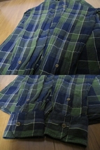 日本製 Vivienne Westwood MAN ヴィヴィアンウエストウッドマン オーブ刺繍 麻混チェックシャツ サイズ46_画像6