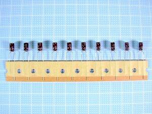電解コンデンサー　63V　1μＦ　105℃　φ4×L7 小形品 　 　10個