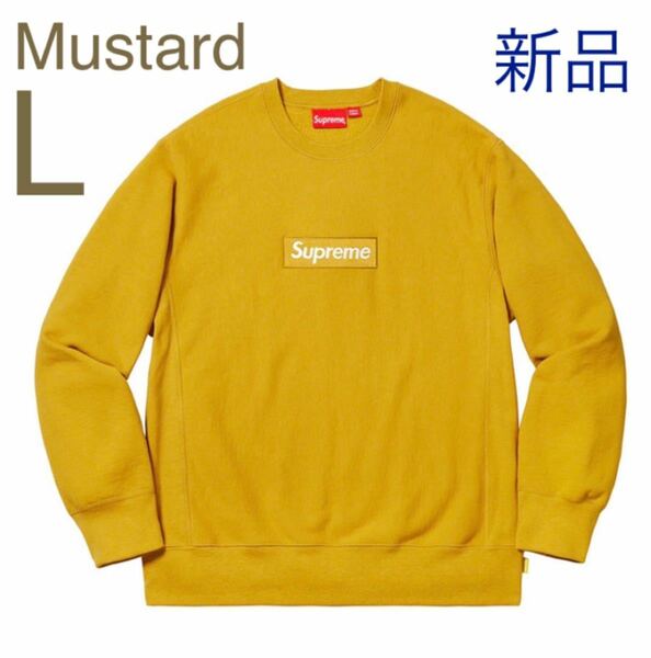 Supreme Box Logo Crewneck／Mustard