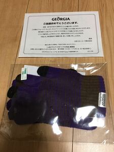 ★ジョージア 人気ブランドコラボ スマホ手袋★キャンペーン 当選品★ジャーナルスタンダード ★SMALL★新品★非売品