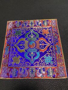 チベット密教 仏教、法具マット/神殿カバー/祭壇布