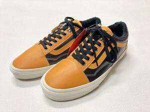 VANS OLD SKOOL MTE 黒x山吹色 中ボア 防水 アウトドア キャンプ 冬仕様 US8 (26cm) オールドスクール バンズ アメリカ企画限定!!