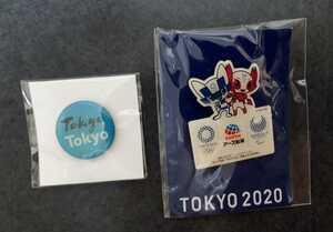 東京オリンピック　ピンバッジ　ピンバッチ　2020　ミライトワ　アース製薬　ピンズ　2個セット　未使用